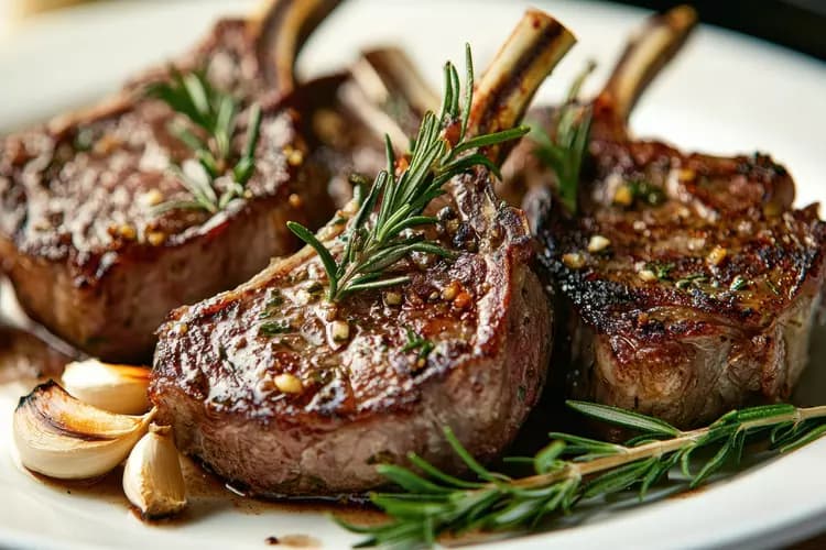 Côtelettes d'agneau à l'ail et au persil