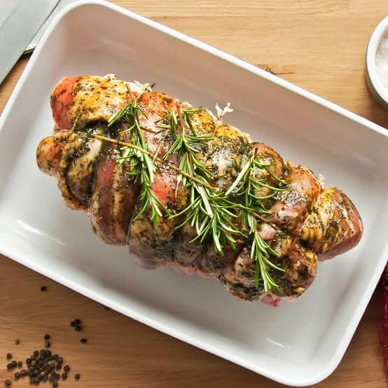 Rôti de veau à la moutarde