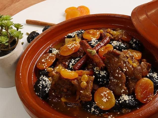 Tajine d'agneau aux pruneaux