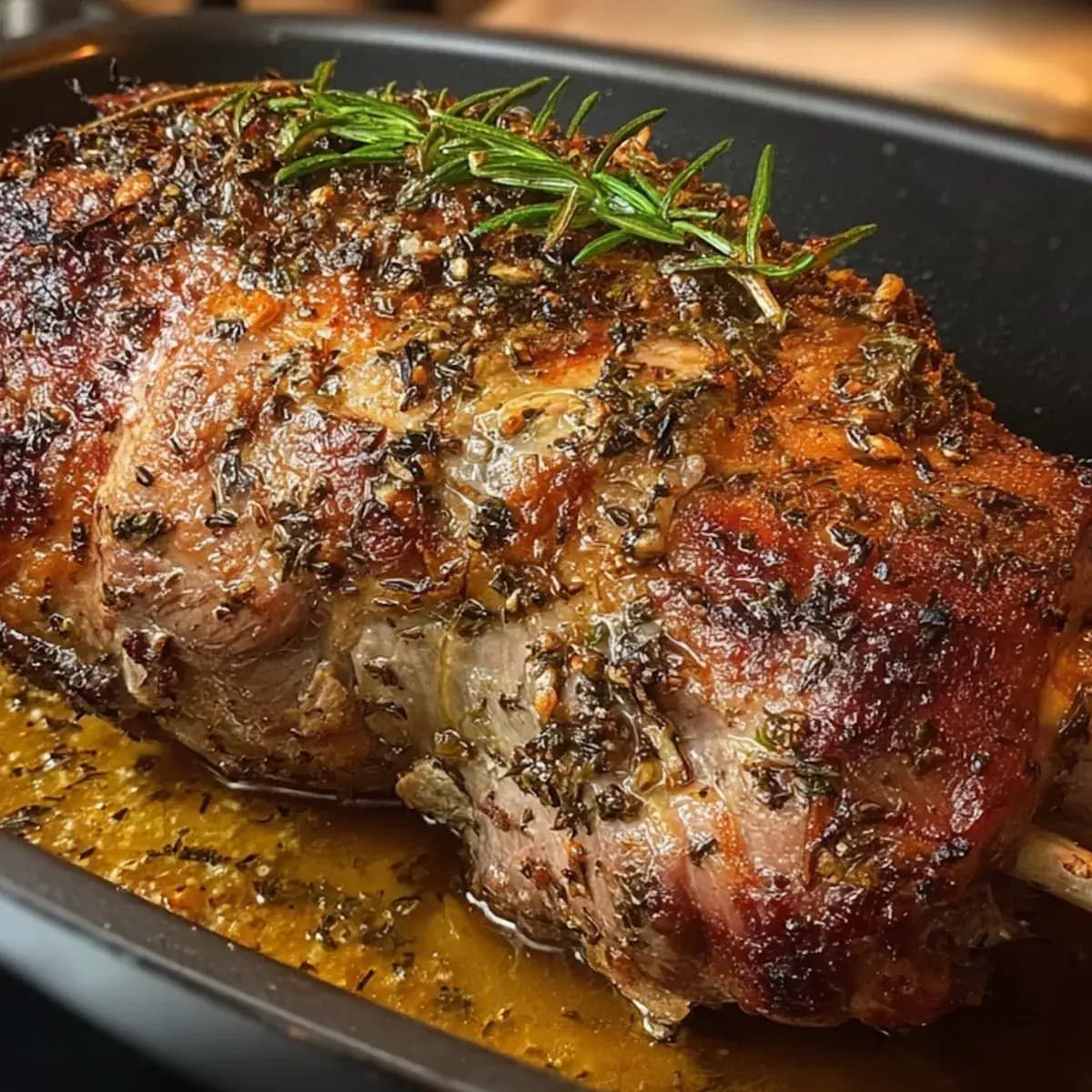 Gigot d'agneau au four